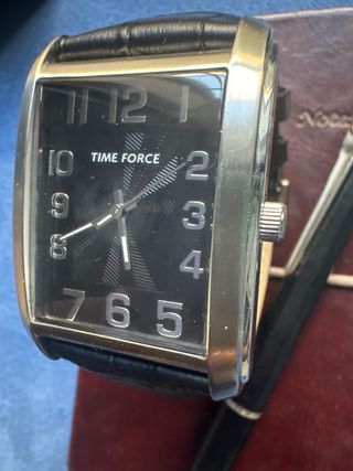 Reloj de hombre Time Force Negro y plateado