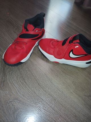 Zapatillas Baloncesto Nike Niño Rojas