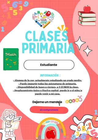 Clases particulares de primaria 