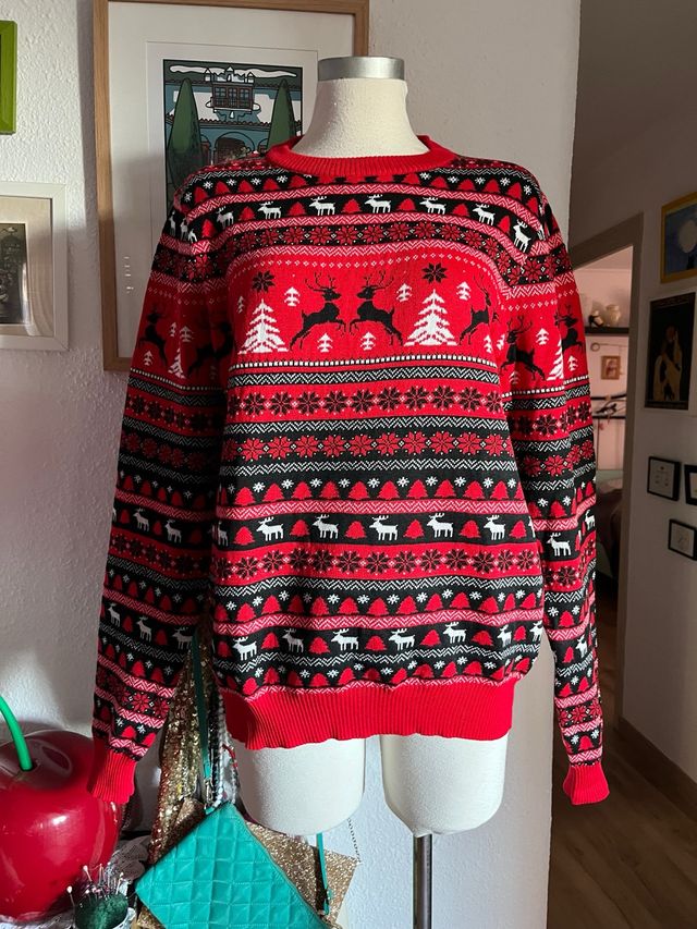 Jersey Navideño Rojo y Negro