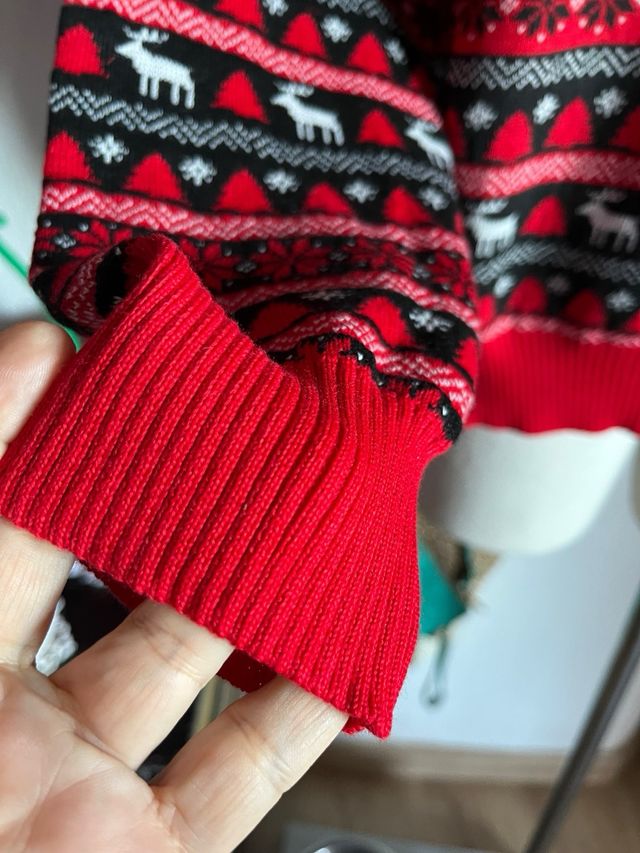 Jersey Navideño Rojo y Negro