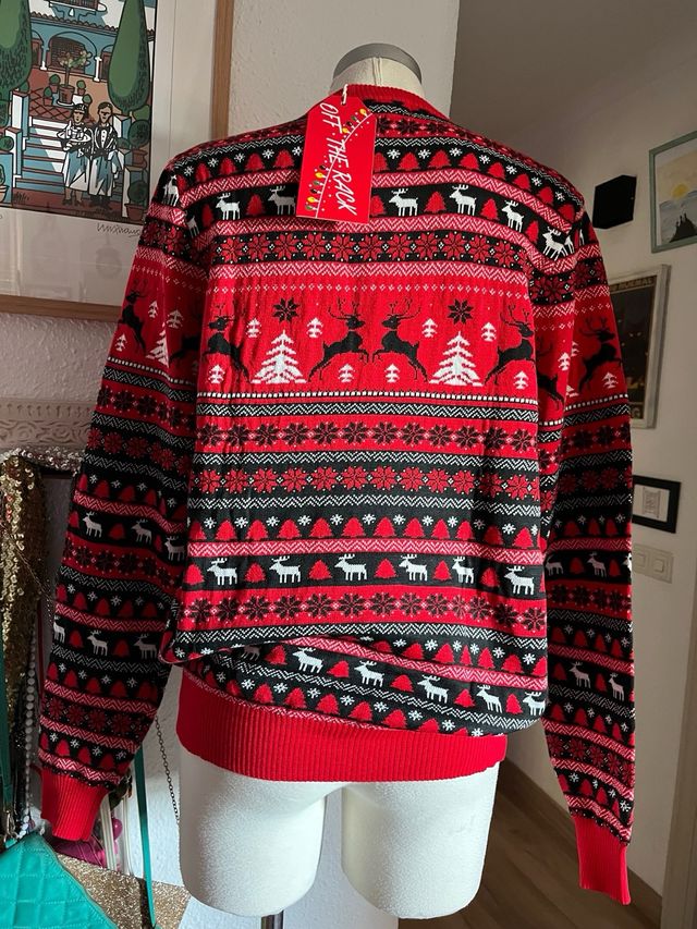 Jersey Navideño Rojo y Negro