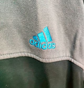 Sudadera Adidas Gris y Azul