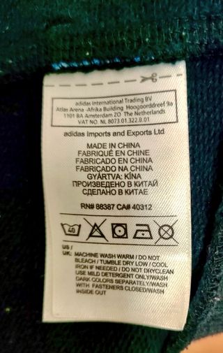 Sudadera Adidas Gris y Azul