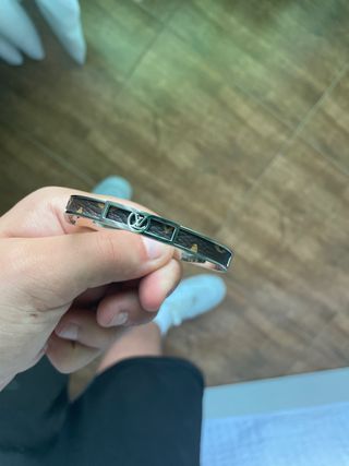 Pulsera Louis Vuitton Marrón y Plateada