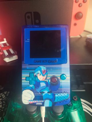 Game Boy Color Custom Azul Rockman X