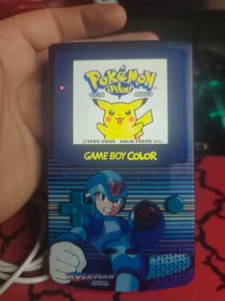 Game Boy Color Custom Azul Rockman X