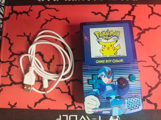 Game Boy Color Custom Azul Rockman X