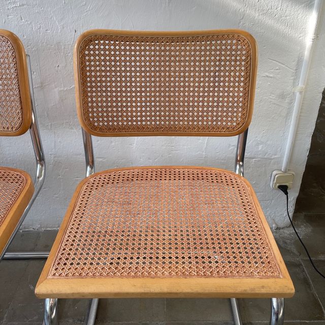 Lote 4 Sillas Cesca B32 Marcel Breuer