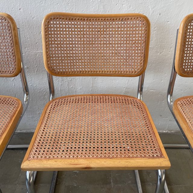 Lote 4 Sillas Cesca B32 Marcel Breuer