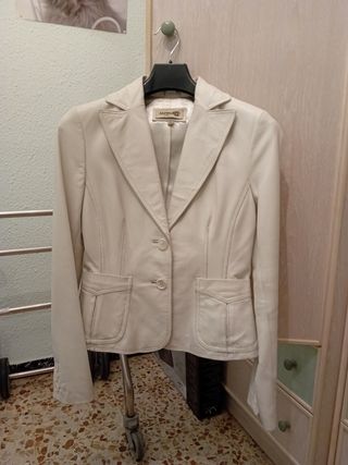 Chaqueta de piel FORMUL blanca