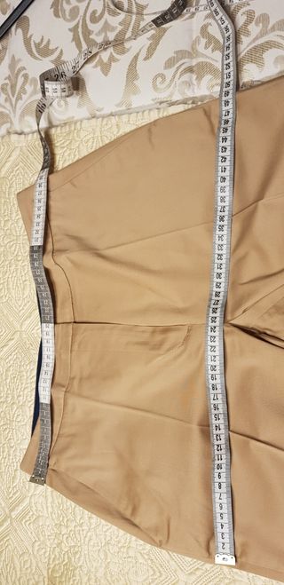 Traje Purificación García camel