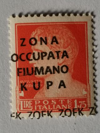 Francobolli rari Zona Occupata Fiumano Kupa