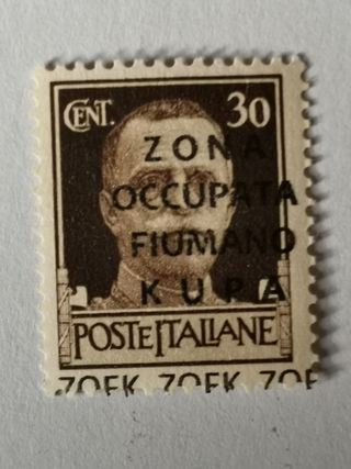 Francobolli rari Zona Occupata Fiumano Kupa