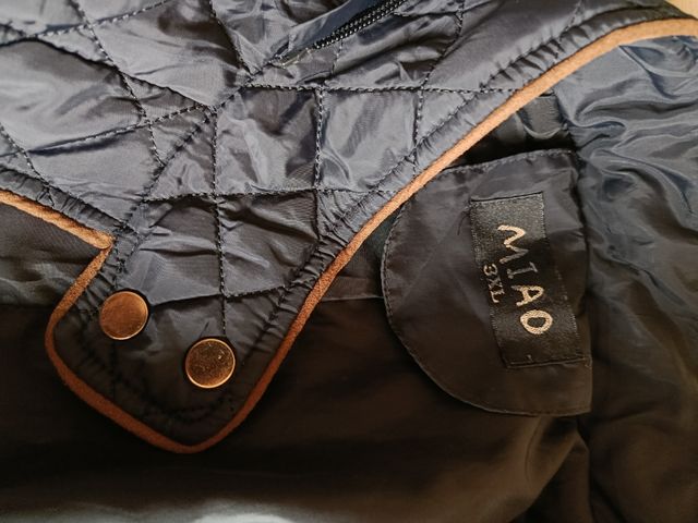 Chaqueta acolchada negra Talla 3XL Estilo clásico