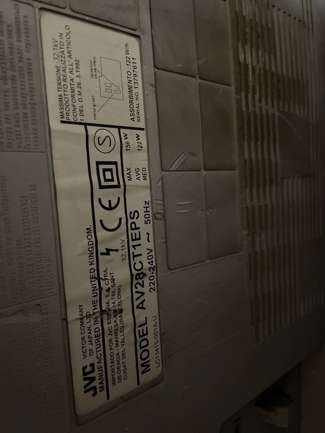 Televisor JVC Grande 28 pulgadas