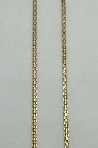 Cadena Bismark de oro de 18k, 6.79 g, 41 cm.