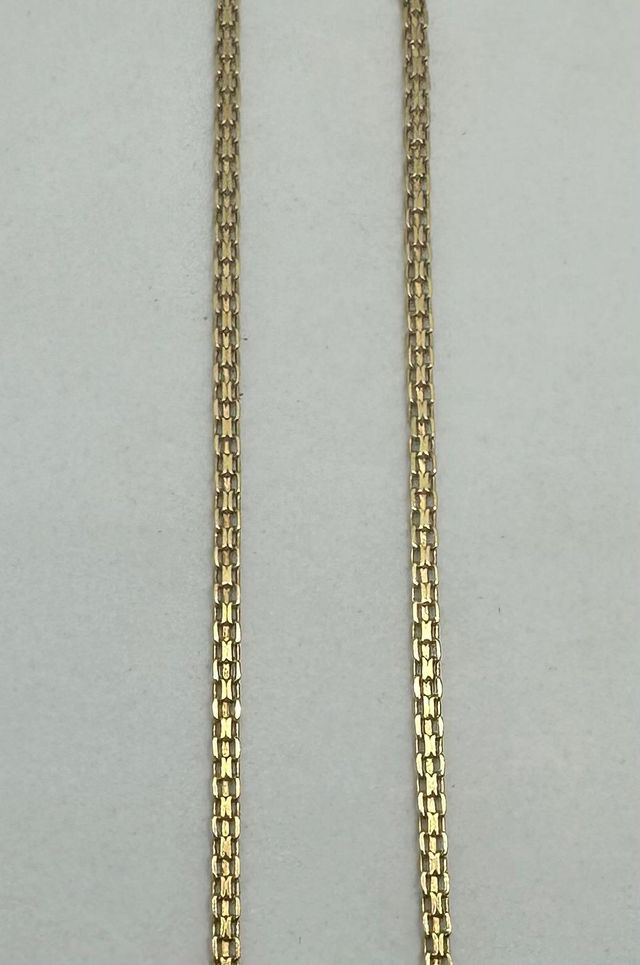 Cadena Bismark de oro de 18k, 6.79 g, 41 cm.