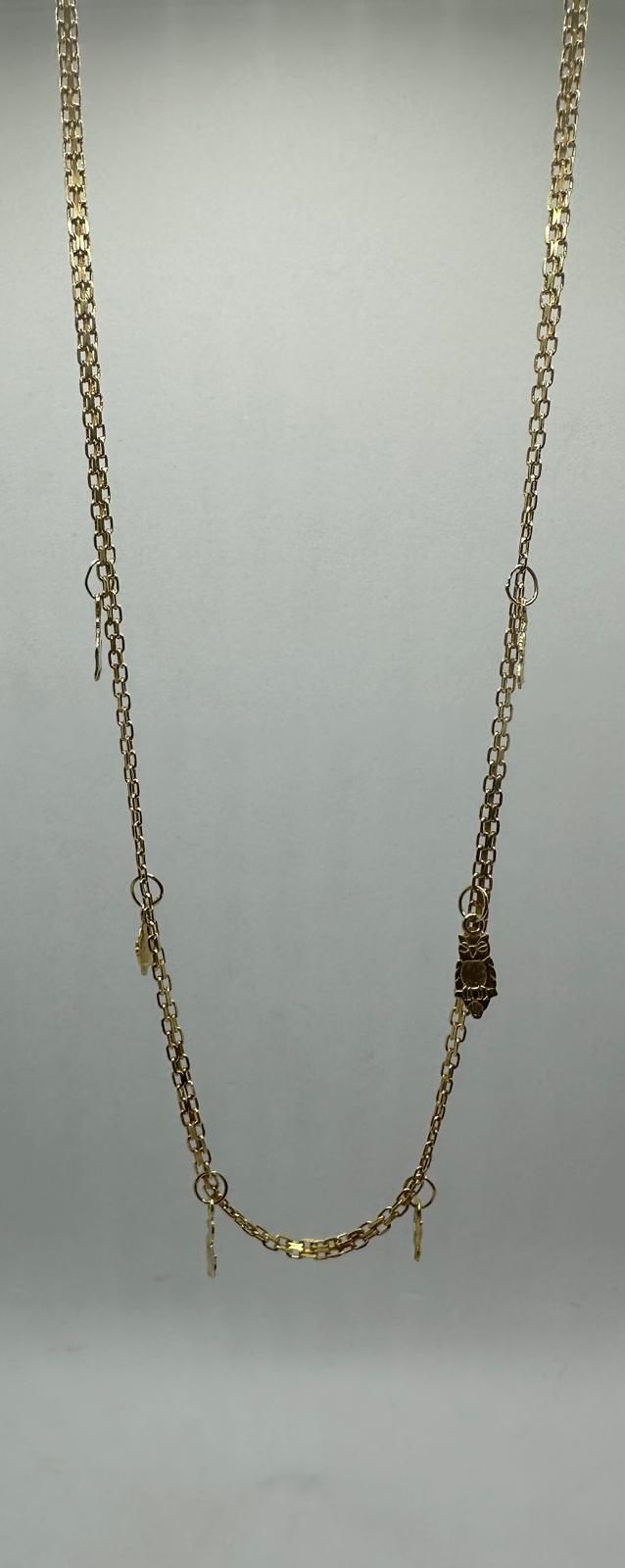 Cadena Bismark de oro de 18k, 6.79 g, 41 cm.