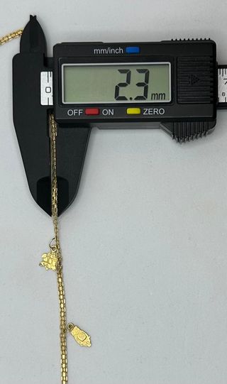 Cadena Bismark de oro de 18k, 6.79 g, 41 cm.