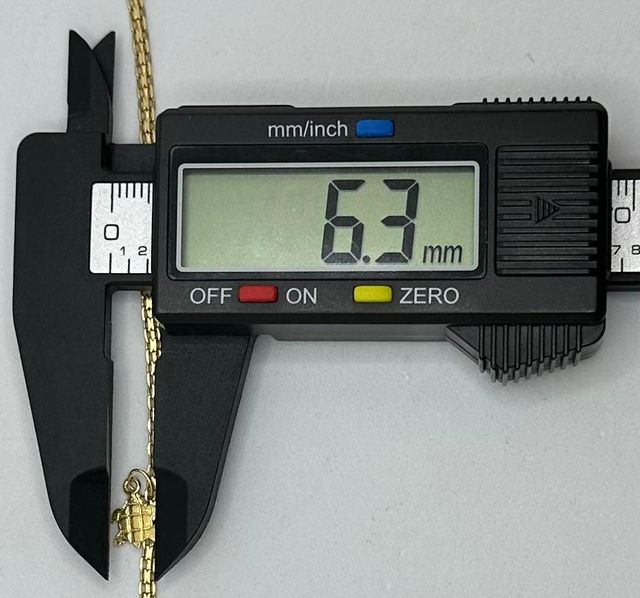 Cadena Bismark de oro de 18k, 6.79 g, 41 cm.