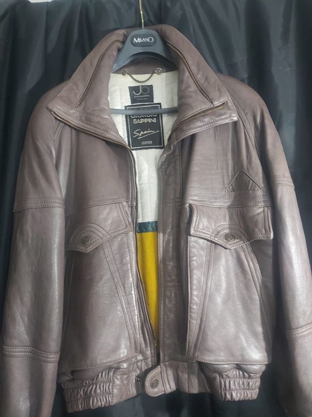 Chaqueta de cuero Giorgio Sarrini hombre