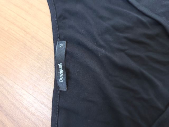 Vestido Desigual Negro con Estampado Animal