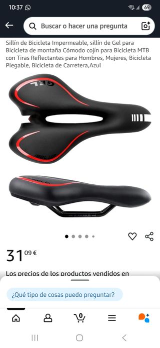 Sillín de bicicleta GEL