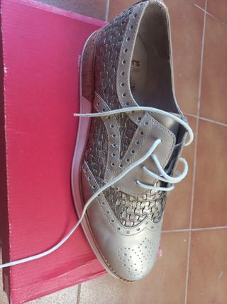 Zapatos Wonder mujer dorados/plateados