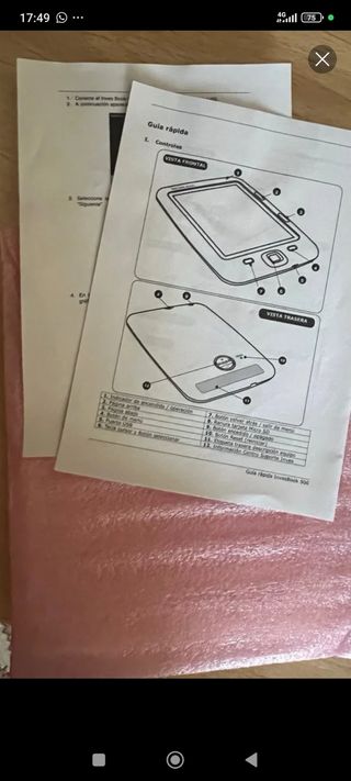E-Book Inves 500Blanco-Como Nuevo+cargador