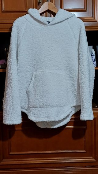 Sudadera polar borreguillo con capucha