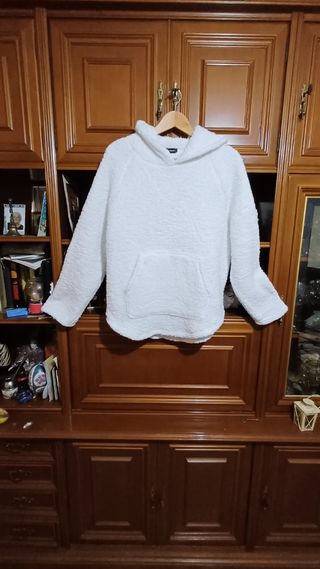 Sudadera polar borreguillo con capucha