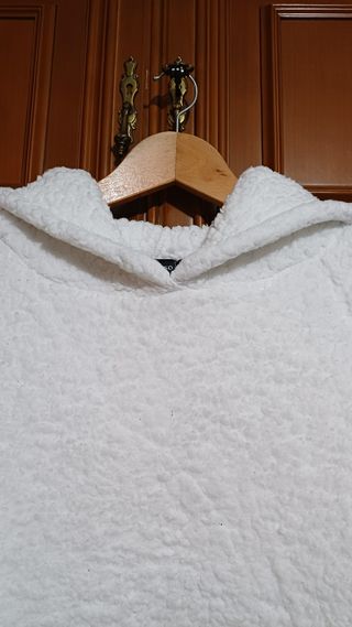 Sudadera polar borreguillo con capucha