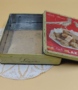 Coppia scatole latta vintage Lazzaroni