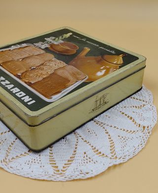 Coppia scatole latta vintage Lazzaroni