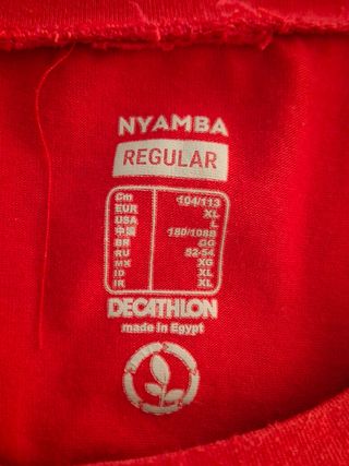 Camiseta Nyamba Roja Talla XL