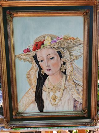 Óleo Virgen Divina Pastora