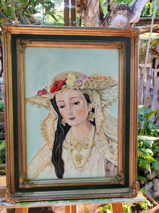 Óleo Virgen Divina Pastora