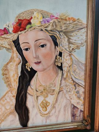 Óleo Virgen Divina Pastora