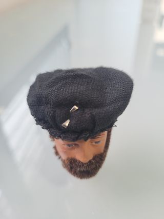 Súper difícil Geyperman Boina Tela Negra Insignia.