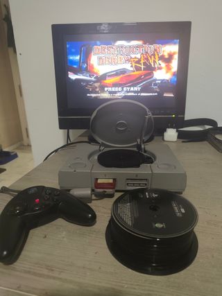 Consola PlayStation 1 PS1 Gris + Accesorios