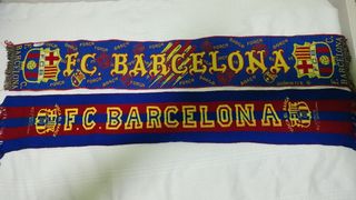 Lote 2 bufandas FC Barcelona