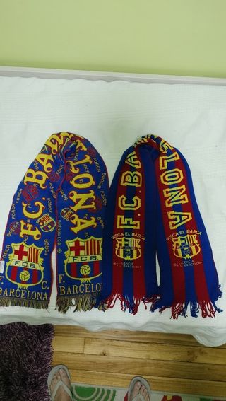 Lote 2 bufandas FC Barcelona