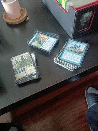 Lote 170 Cartas Magic Azules