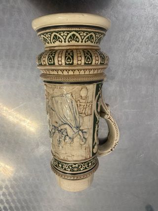 Jarra Alemana Cerámica Grabada
