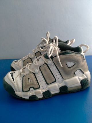 Zapatillas Nike Air More Uptempo Verdes Blancas