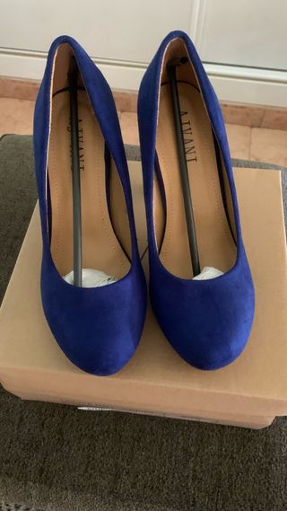 Zapatos de tacón azul AIVANI