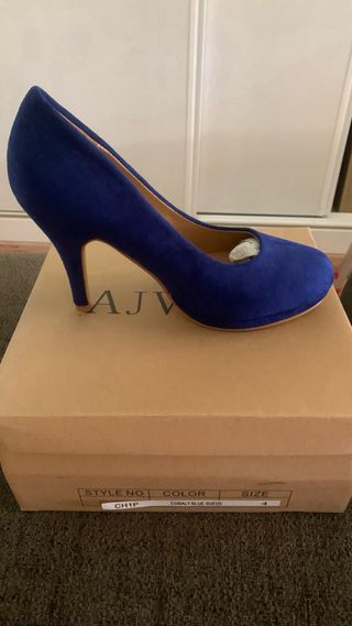Zapatos de tacón azul AIVANI
