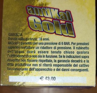 Filtro Anticalcare AKGold 10 anni