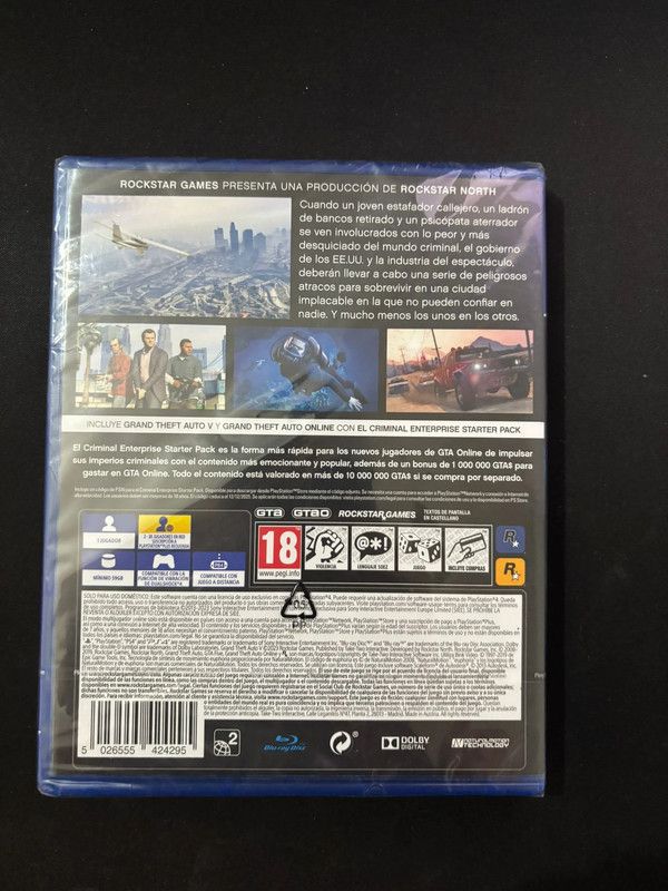 GTAV Premium Edition PS4 Nuevo Sellado